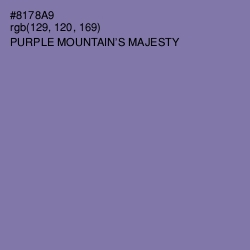 #8178A9 - Purple Mountain's Majesty Color Image